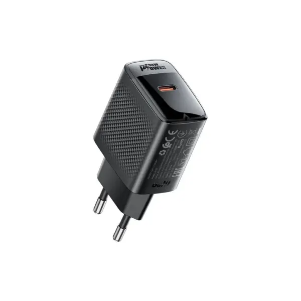 Зарядний пристрій Acefast A102 USB-C PD30W GaN Black (6974316283287)