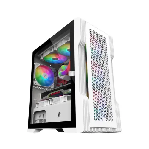 Корпус для ПК 1stPlayer T3-WH-4F1-W