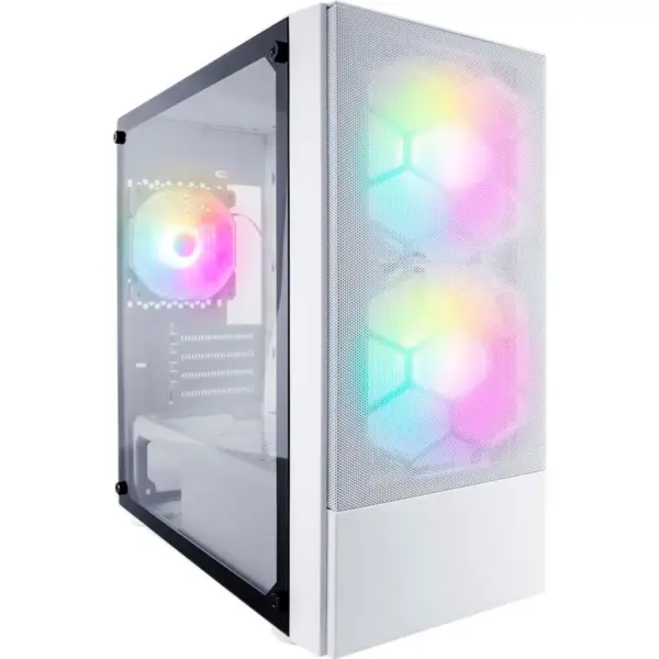 Корпус для ПК 1stPlayer X4-M-WH-2F1P-W-1F1-W