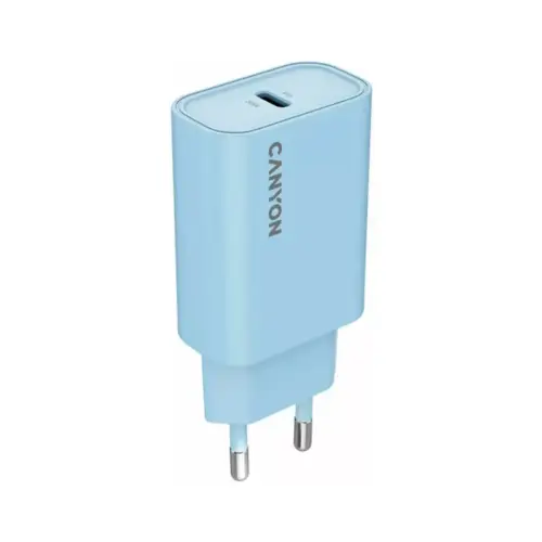 Зарядний пристрій Canyon 30CL OnCharge USB-C PD30W Light Blue (CNE-CHA30CLLBL)