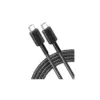 Дата кабель USB-C to USB-C 1.8m nylon 322 black Anker (A81F6G11)