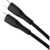 Дата кабель USB-C to USB-C 1.2m 100W Chip Silicon Black Vinga (VCDCCC21012SB)