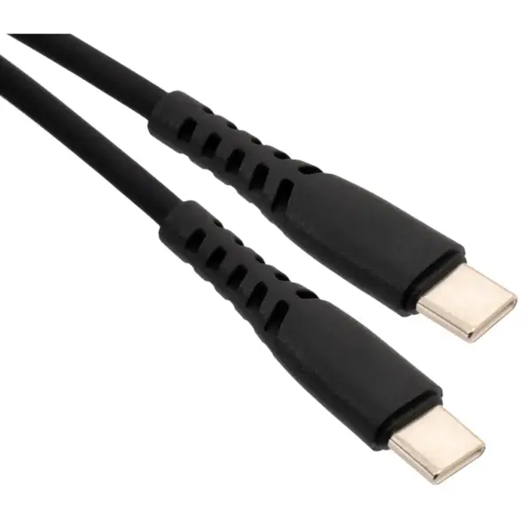 Дата кабель USB-C to USB-C 2.0m 240W Chip Silicon Black Vinga (VCDCCC2242SB)