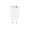 Зарядний пристрій XO L130 USB-C PD30W + USB-A QC3.0 White (L130.white)