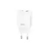 Зарядний пристрій XO L130 USB-C PD30W + USB-A QC3.0 White (L130.white)