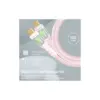Дата кабель USB-C to USB-C 1.2m 60W PD TransLine-CC pink Promate (transline-cc.pink)