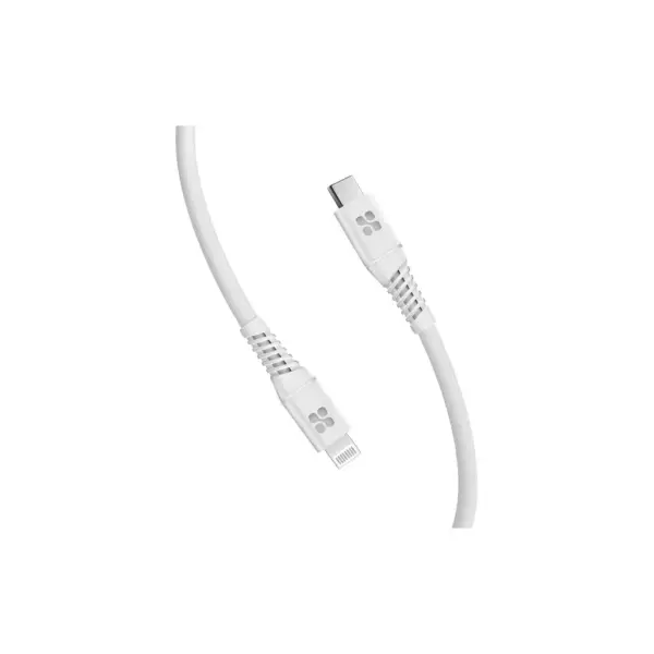 Дата кабель USB-C to Lightning 1.2m 20W PD MFi black Promate (powerline-ci120.white)
