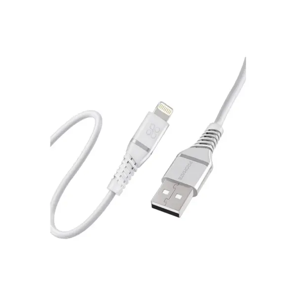 Дата кабель USB 2.0 AM to Lightning 1.2m 2.4A MFi PowerLine-Ai120 white Promate (powerline-ai120.white) Дата кабель USB 2.0 AM to Lightning 1.2m 2.4A MFi PowerLine-Ai120 white Promate (powerline-ai120.white)