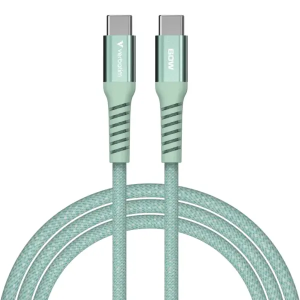 Дата кабель USB-C to USB-C 1.2m Magnetic 60W green Verbatim (31864)