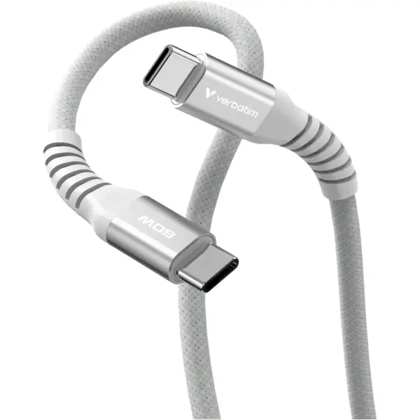 Дата кабель USB-C to USB-C 1.2m Magnetic 60W gray Verbatim (31850)