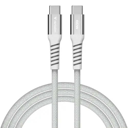 Дата кабель USB-C to USB-C 1.2m Magnetic 60W gray Verbatim (31850)