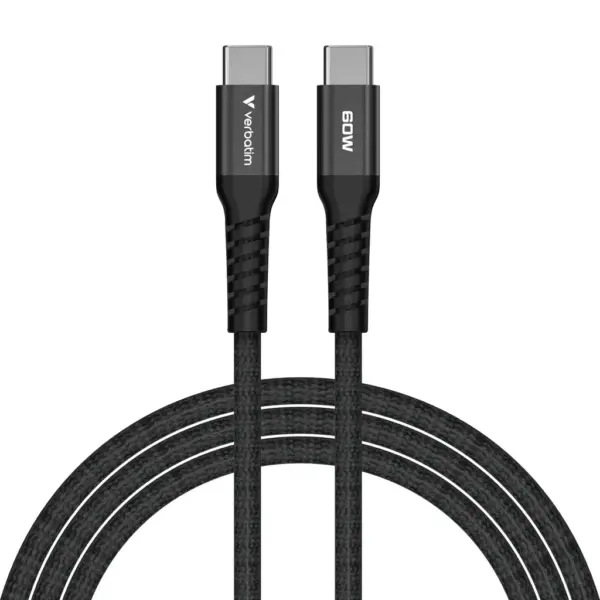 Дата кабель USB-C to USB-C 1.2m Magnetic 60W black Verbatim (31859)
