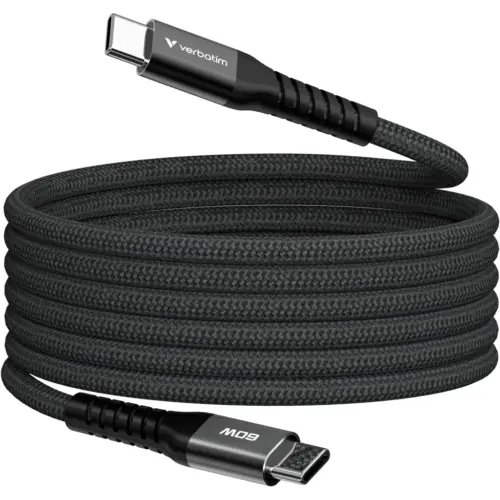 Дата кабель USB-C to USB-C 1.2m Magnetic 60W black Verbatim (31859)