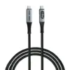 Дата кабель USB-C to USB-C 1.2m with display 240W black Verbatim (31849)