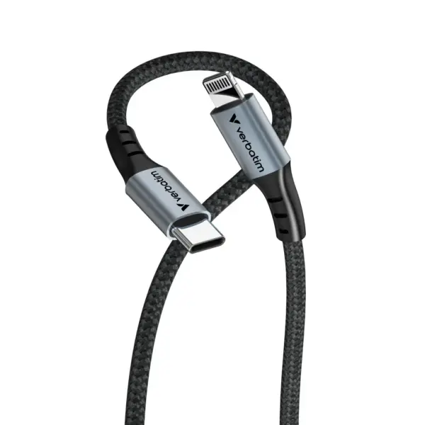 Дата кабель USB-C to Lightning 1.2m black Verbatim (31844)