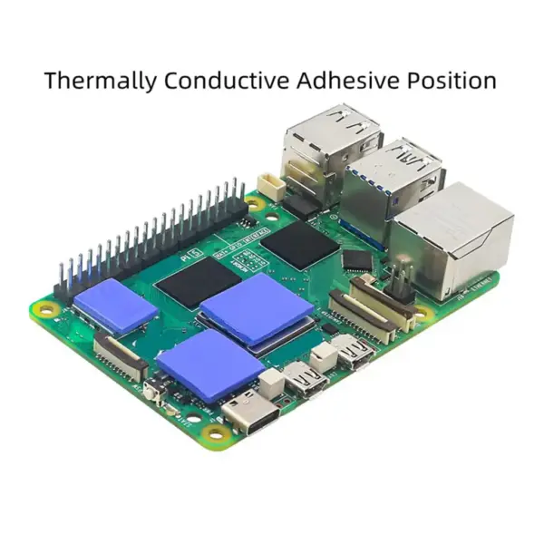 Радіатор охолодження для Мікро ПК Kuongshun з вентилятором для Raspberry Pi 5 (RA800)