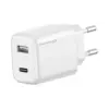 Зарядний пристрій Grand-X CH-890 Fast Charge 1xUSB-C PD20W + 1xUSB QC4.0 + AFC SCP FCP Black (CH-890)