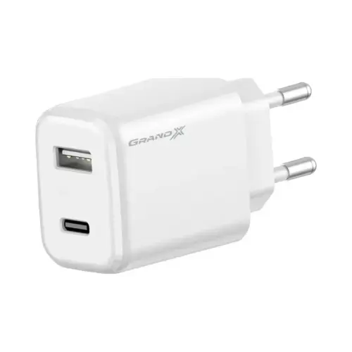 Зарядний пристрій Grand-X CH-890 Fast Charge 1xUSB-C PD20W + 1xUSB QC4.0 + AFC SCP FCP Black (CH-890)