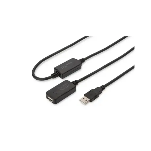 Дата кабель USB 2.0 AM/AF 20.0 m active Digitus (DA-73102)