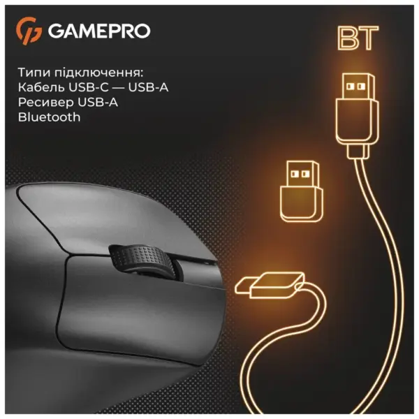 Мишка GamePro Genesis Avenger Wireless/Bluetooth/USB Black (GM096B) Мишка GamePro Genesis Avenger Wireless/Bluetooth/USB Black (GM096B)