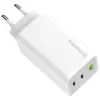 Зарядний пристрій ColorWay C101B GaN Mini 100W PD PPS 2xUSB-C + USB-A white (CW-CHS061PD-WT)