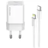 Зарядний пристрій ColorWay C101D GaN Mini 20W PD PPS USB-C + cable USB-C to Lightning white (CW-CHS059PDL-WT)
