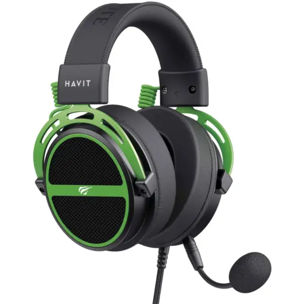 Навушники Havit HV-H2030E Black/Green (6939119067076)