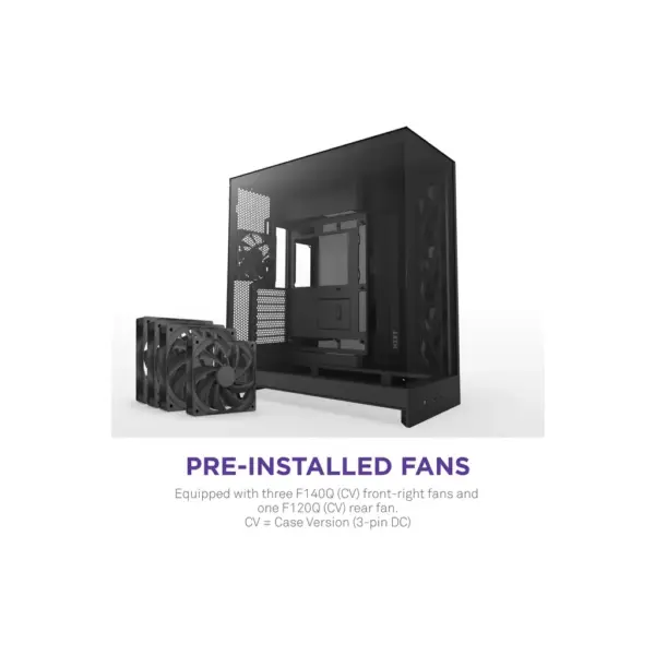 Корпус для ПК NZXT H9 Flow Dual-Chamber All Black (CM-H92FB-01)