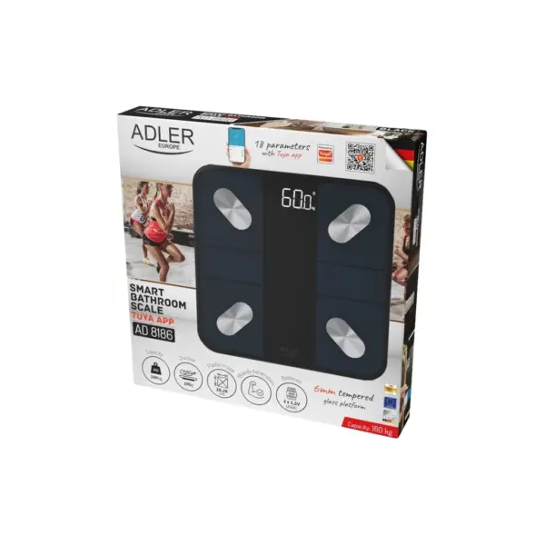 Ваги підлогові Adler AD 8186 black (AD8186B) Ваги підлогові Adler AD 8186 black (AD8186B)