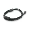 Дата кабель USB 2.0 AM/AF 1.0m black VEGGIEG (YT-AM/AF-V-U105)