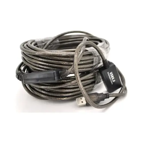 Дата кабель USB 2.0 AM/AF 20.0m active transparent Voltronic (YT-AECWC AM/AF-20.0m)