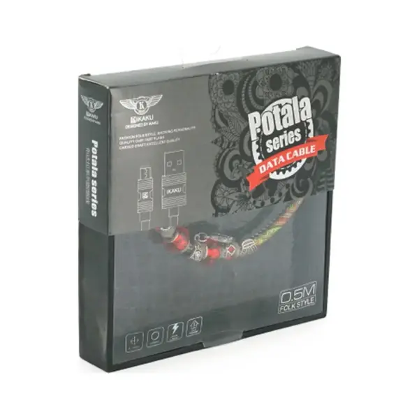 Дата кабель USB 2.0 AM to Micro 5P 0.5m 2.4A red iKAKU (YT-iK/PT-MR)
