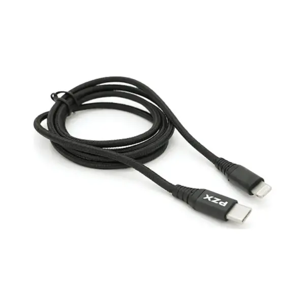 Дата кабель USB-C to Lightning 1.2m 2.1A black PZX (YT-PZX/V-109-M+L/B) Дата кабель USB-C to Lightning 1.2m 2.1A black PZX (YT-PZX/V-109-M+L/B)