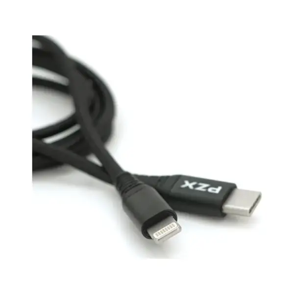 Дата кабель USB-C to Lightning 1.2m 2.1A black PZX (YT-PZX/V-109-M+L/B) Дата кабель USB-C to Lightning 1.2m 2.1A black PZX (YT-PZX/V-109-M+L/B)