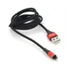 Дата кабель USB 2.0 AM to Lightning 1.0m magnetic 3.1A black PZX (V133-B)