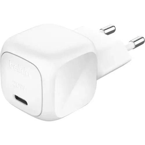 Зарядний пристрій Belkin USB-C PD20W PPS white (WCA009KQWH)