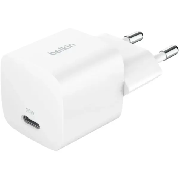 Зарядний пристрій Belkin USB-C PD25W PPS white (WCA012KQWH)