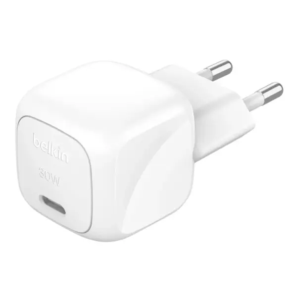 Зарядний пристрій Belkin USB-C PD30W PPS white (WCA008KQWH) Зарядний пристрій Belkin USB-C PD30W PPS white (WCA008KQWH)