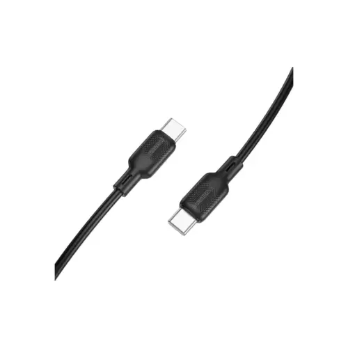 Дата кабель USB-C to USB-C 1.0m 60W silicone black BOROFONE (6941991115455) Дата кабель USB-C to USB-C 1.0m 60W silicone black BOROFONE (6941991115455)