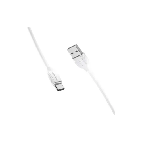 Дата кабель USB 2.0 AM to USB-C 1.0m 3A white BOROFONE (6931474701800)