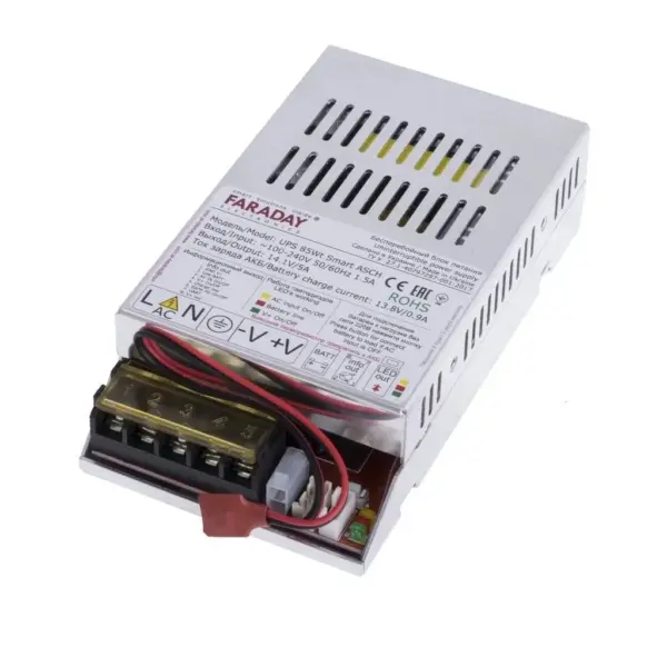 Блок живлення для систем відеоспостереження Faraday Electronics UPS_85W_ALU_12 Блок живлення для систем відеоспостереження Faraday Electronics UPS_85W_ALU_12