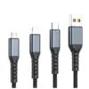 Дата кабель USB 2.0 AM to Lightning + Micro 5P + USB-C 1.2m 100W nylon black XoKo (SC-3100) Дата кабель USB 2.0 AM to Lightning + Micro 5P + USB-C 1.2m 100W nylon black XoKo (SC-3100)