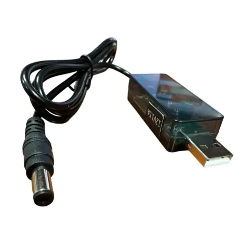 Кабель живлення USB to DC 5.5x2.5mm 0.8m 12V 1.5A XoKo (DC-5-12-1,5A)