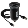Зарядний пристрій XO 2xUSB 2.1A + cable USB to Lightning black (TZ08-L-BK)