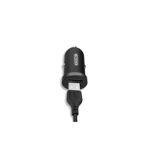 Зарядний пристрій XO 2xUSB 2.1A + cable USB to Micro 5P black (TZ08-M-BK)