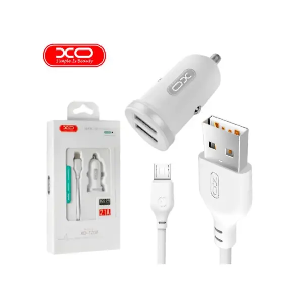 Зарядний пристрій XO 2xUSB 2.1A + cable USB to Micro 5P white (TZ08-M-WH) Зарядний пристрій XO 2xUSB 2.1A + cable USB to Micro 5P white (TZ08-M-WH)