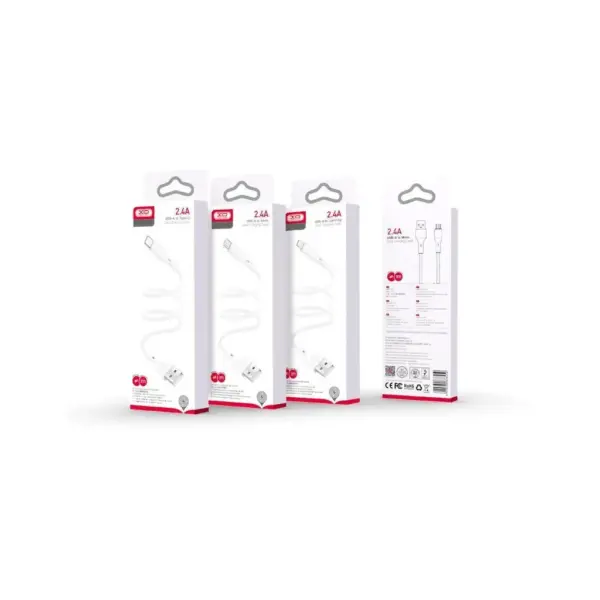 Дата кабель USB 2.0 AM to Lightning 1.0m 2.4A XO (CB-23UL)