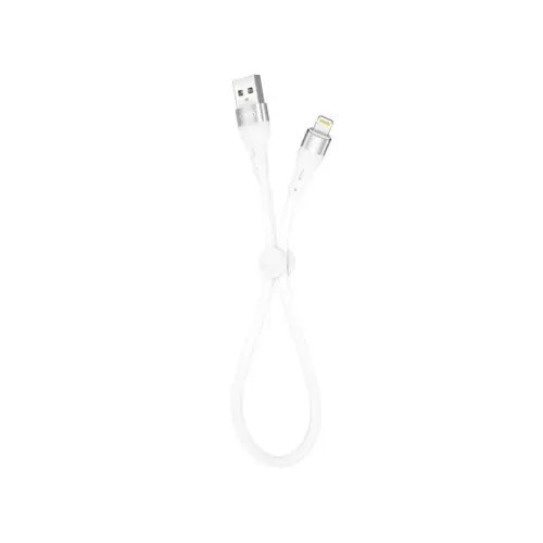 Дата кабель USB 2.0 AM to Lightning 0.25m 2.4A white XO (XO-NB179-BK)