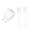 Зарядний пристрій XO 1xUSB QC3.0 + 1xUSB-C PD20W (XO-QC37)
