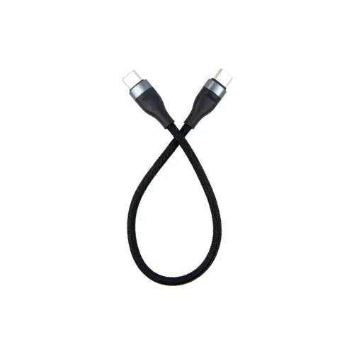 Дата кабель USB-C to USB-C 0.25m black Dengos (NTK-TC-TC-SHRT-BLACK)